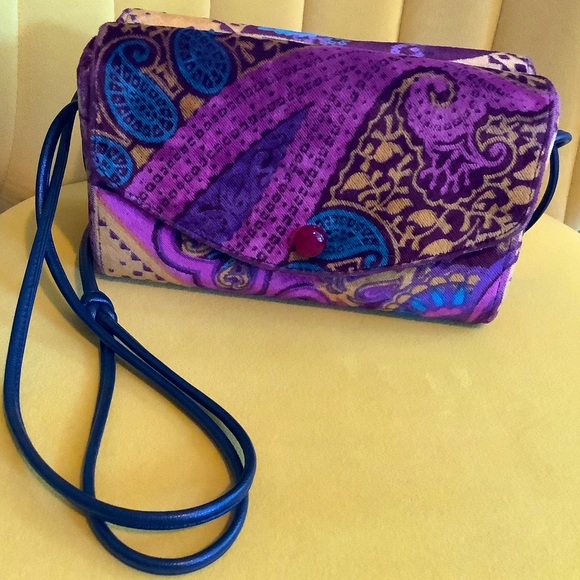 Harry Rosenfeld Bags Vintage 7s Harry Rosenfeld Velvet Paisley